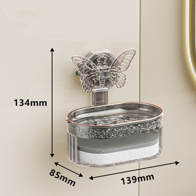 ButterFloat - Stylish butterfly soap dish for bathroom &amp; kitchen