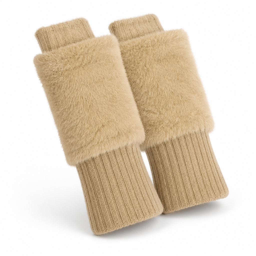 Vingerloze winterhandschoenen | Touchscreen-bediening | Fleecevoering & lange boorden