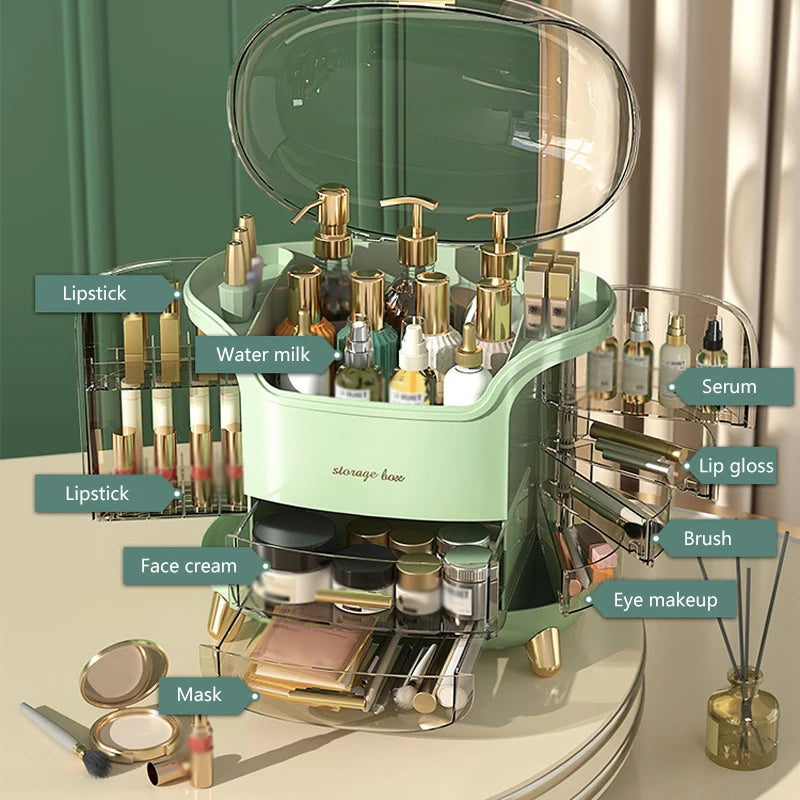 GlamEase™ Transparante Cosmetica Organizerdoos