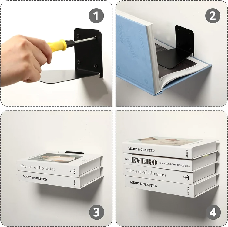 Buy 1+1 FREE | FloatyBooks - Invisible floating bookshelves 