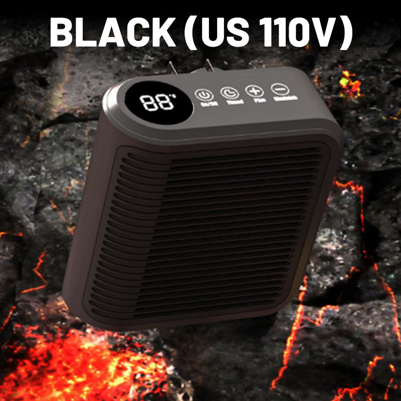 Compacte 800W Wandkachel met Instelbare Thermostaat en Timer