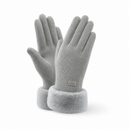 Dameswinterhandschoenen | Fleecevoering | Touchscreenfunctie | Winddichte buitenlaag