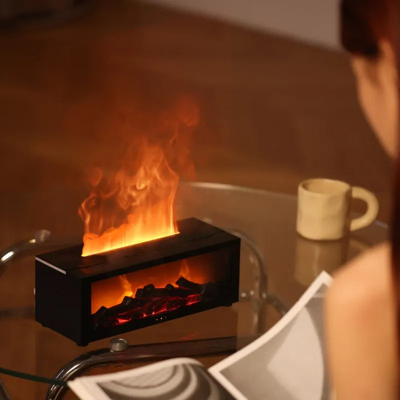 CalmGlow - Feel the warmth and tranquility of a glowing fireplace diffuser [Last day sale]