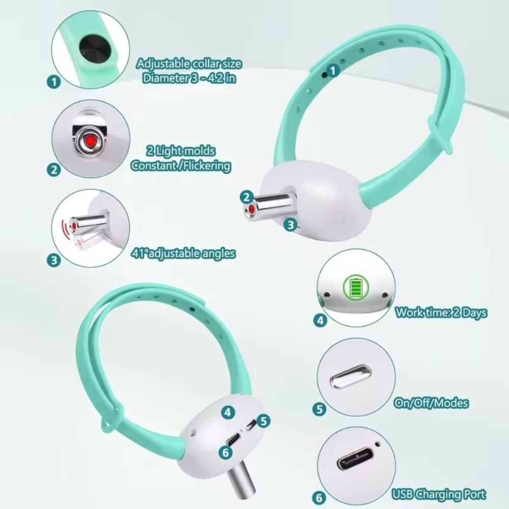 FurryFlash - Cat Collar Laser Light Toy - Endless fun for your cat