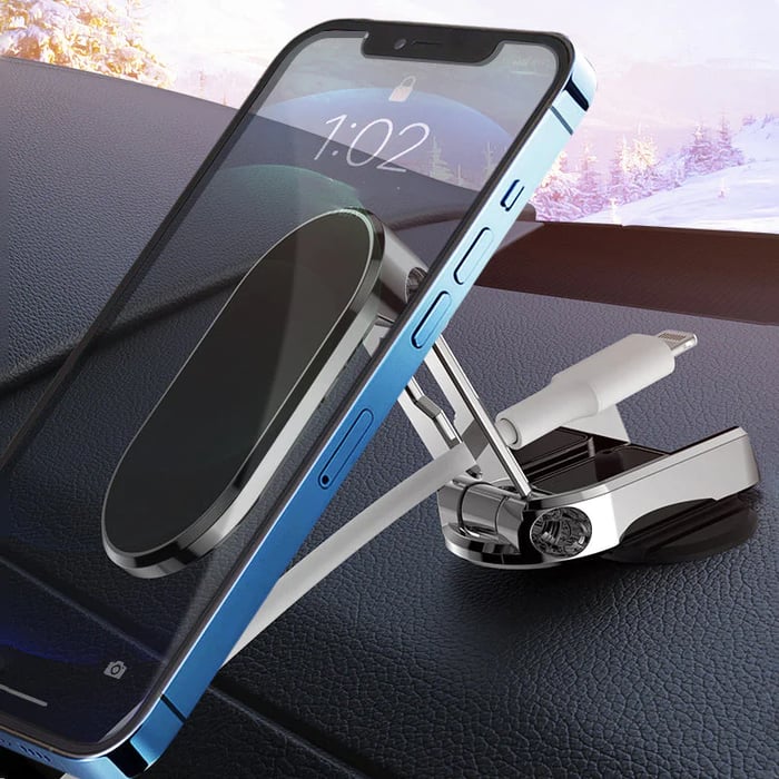 SnapMount – Foldable Magnetic Car Phone Holder
