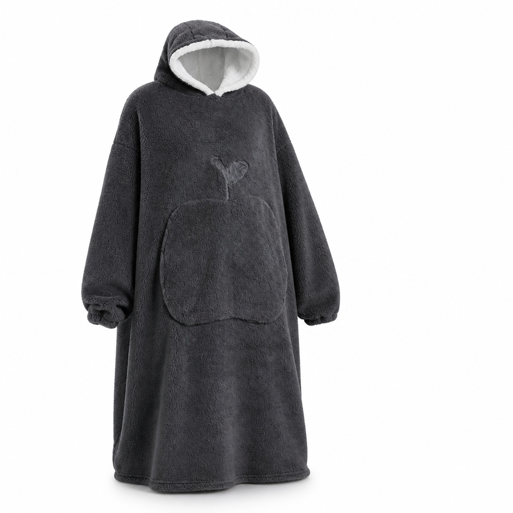 Oversized fleecehoodie | Zachte fleece | Kangoeroezak | Comfortabele pasvorm