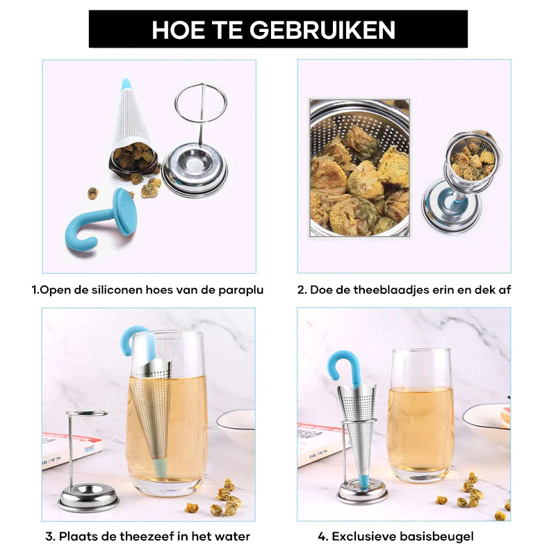 Stijlvolle Thee Infuser met Leuke Twist voor Liefhebbers van Losse Theebladeren