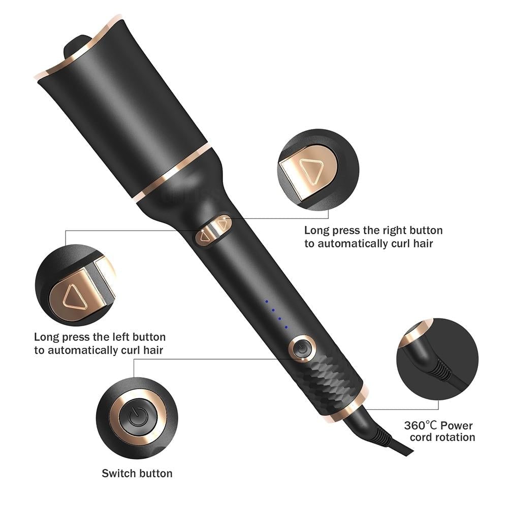 GlamCurl™ Keramische Automatisch Draaiende U-Vormige Krultang