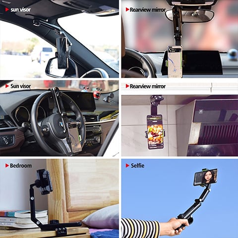 DriveGrip 360 - your smartphone safe and visible in the picture