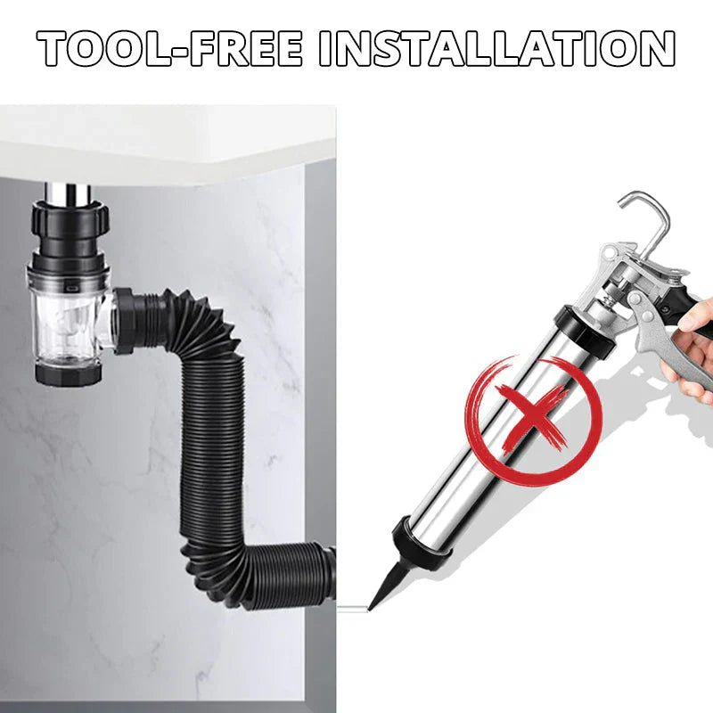 Buy One Get One Free | PipeGuard - Odor- and Clog-Resistant Drain Pipes for Bathroom Sinks [Last Day Sale]