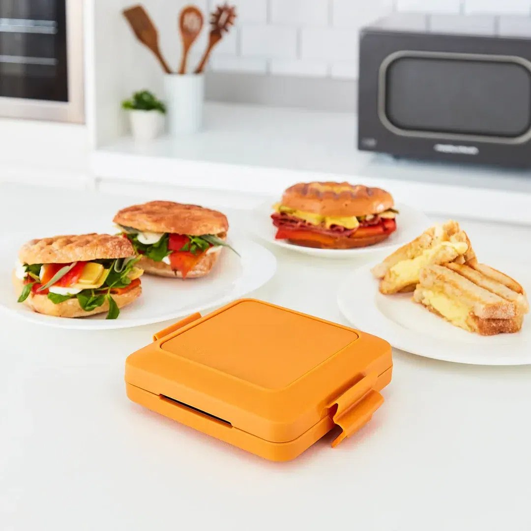 Compact magnetron tosti- en sandwichmaker voor snelle snacks