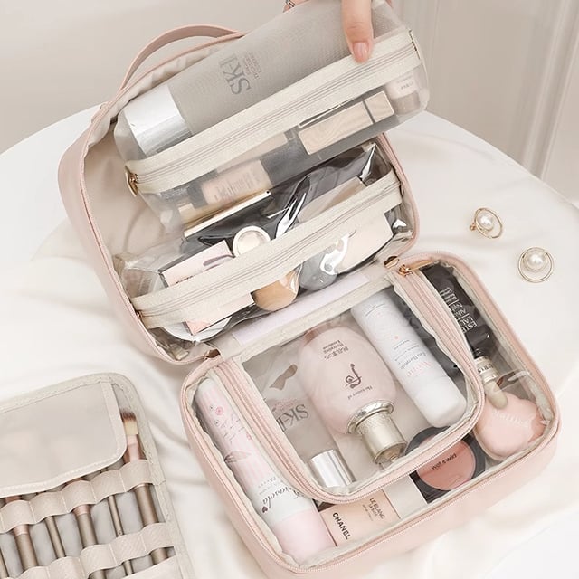 GlamiZen - Multi-compartment cosmetic bag for stylish organization