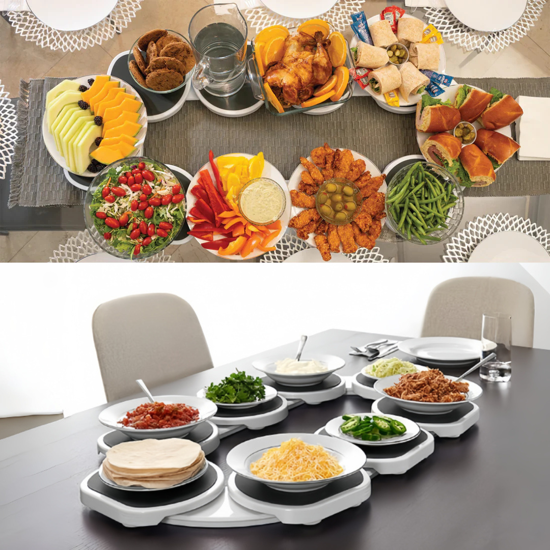 Draaibare Lazy Susan serveerschaal voor moeiteloos dineren en entertainen