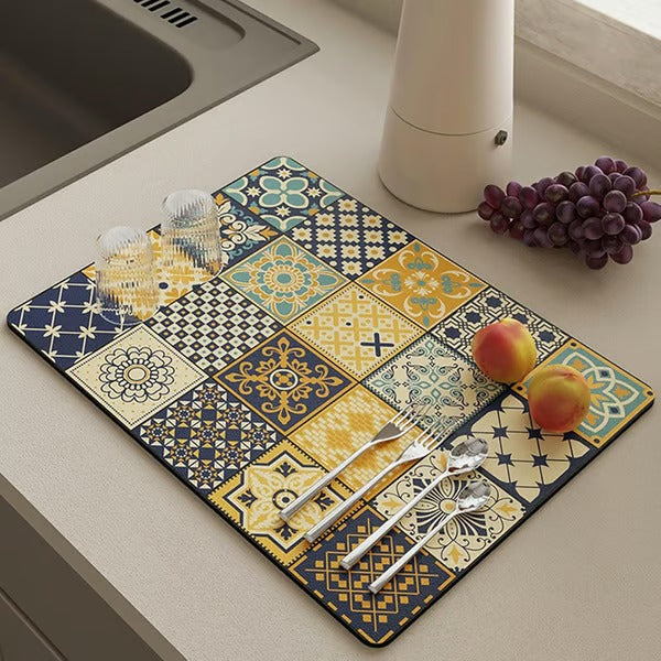 Sneldrogende waterafvoermat voor keuken en badkamer