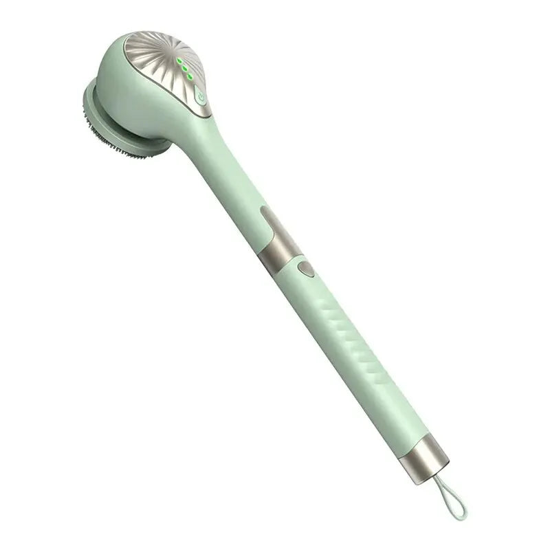 GlowEase™ Oplaadbare Elektrische Badborstel met Lange Steel