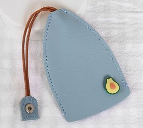 Strakke Leren Sleutelhanger Organizer Hoes