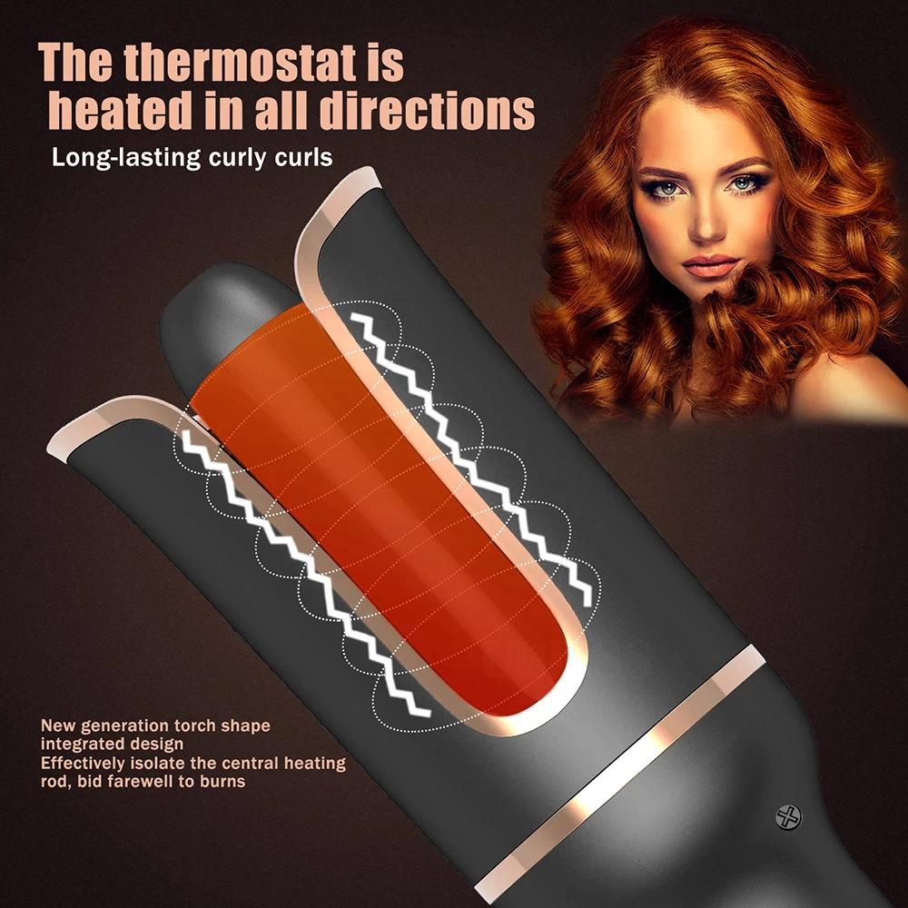 GlamCurl™ Keramische Automatisch Draaiende U-Vormige Krultang