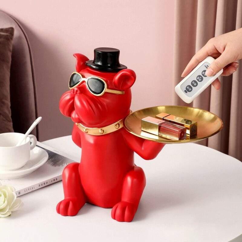 Moderne fluwelen bureau-organizer voor stijlvolle opberging