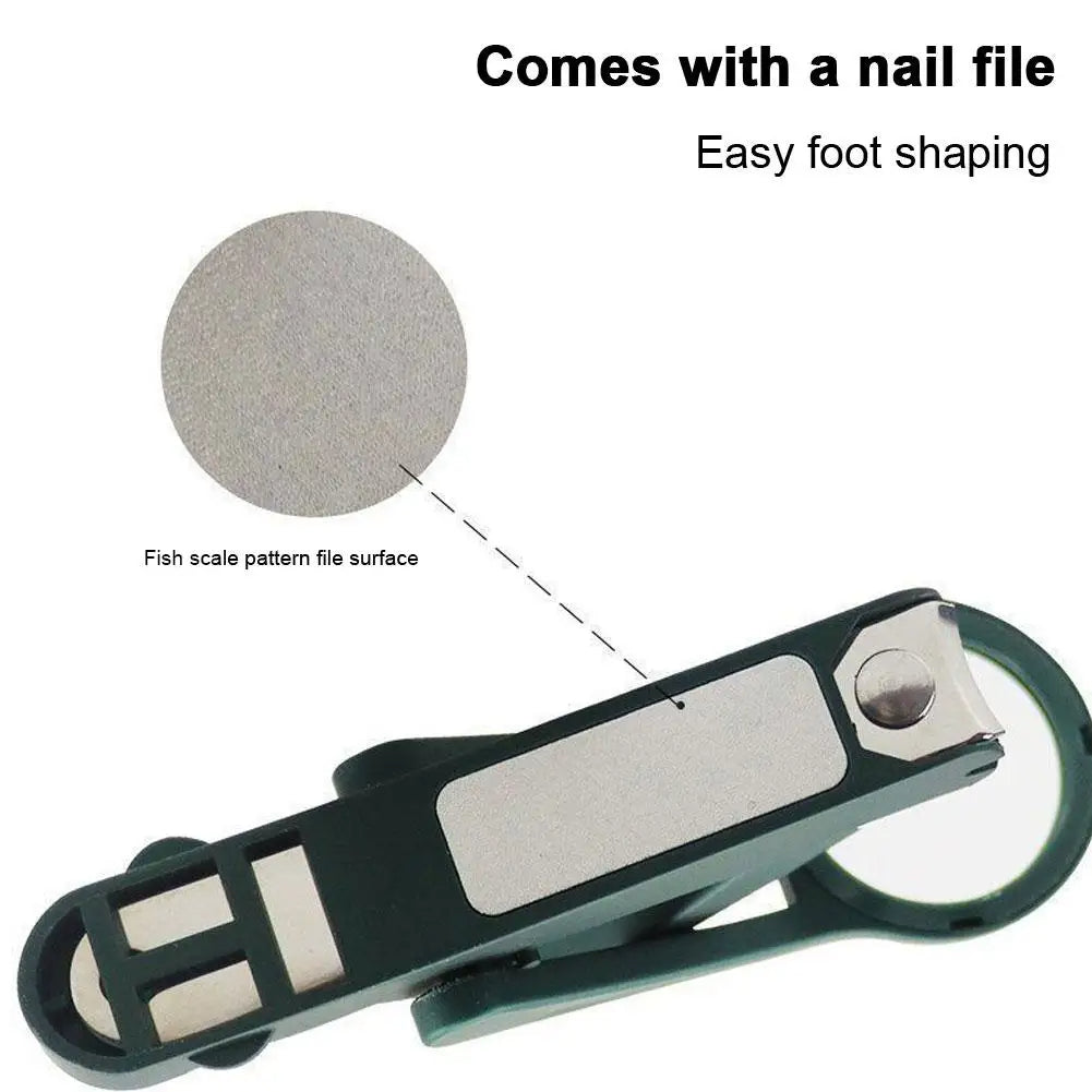 Compact vergrootglas nagelknipper voor nauwkeurige verzorging