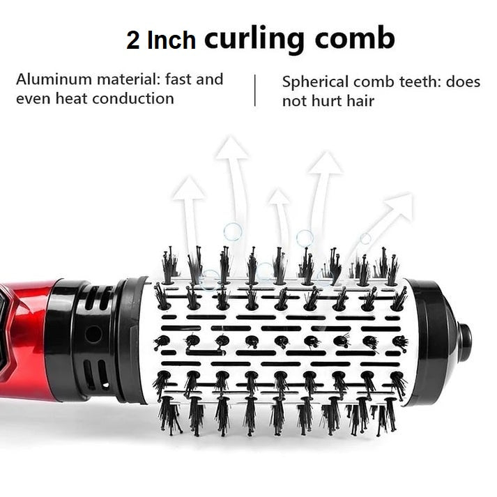 Keramische Draaibare Haarborstel Föhn voor Soepel Stylen