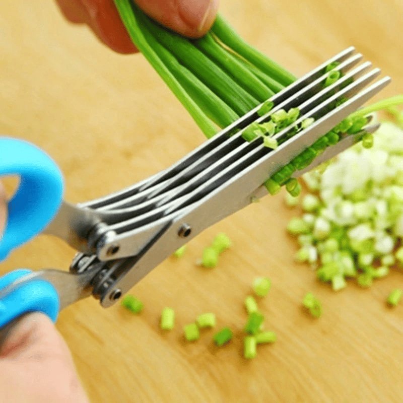 Buy 1+1 FREE | X-Cut™ - 5 Blades Kitchen Salad Scissors [Last Day Sale]