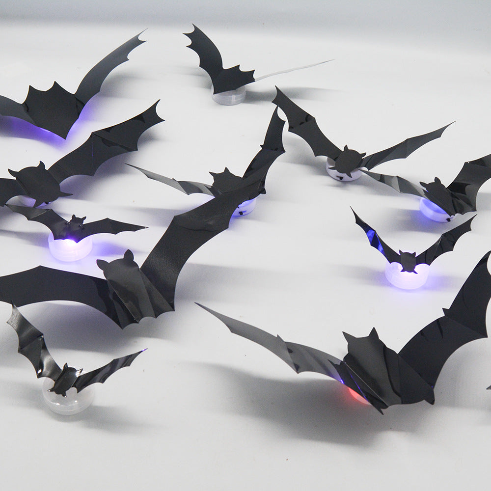 Griezelige Halloween LED 3D Vleermuis Wanddecoratie