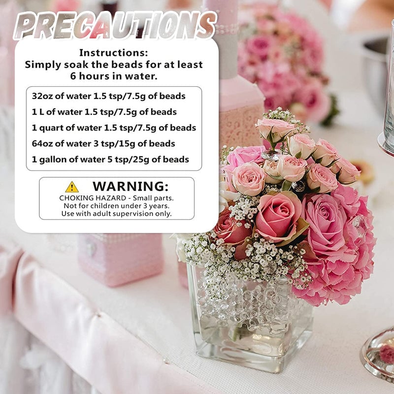 HydroPearls - 2250 pcs 17-20mm crystal floor water bead gel [Last day sale] 