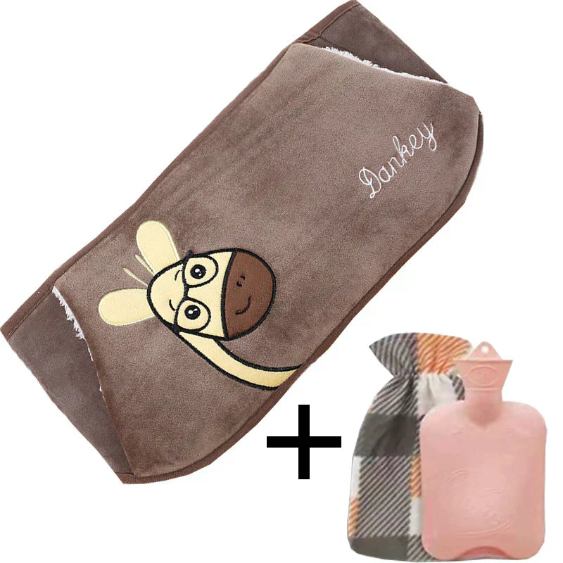 50% OFF | WarmCush - Refillable Plush Hot Water Bottle with Hip Padding [Last Day Sale]