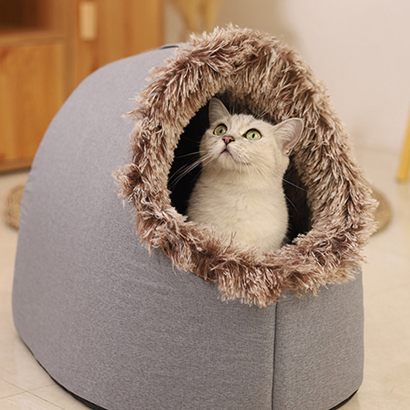 Gezellig winterhuisje voor kleine honden en katten