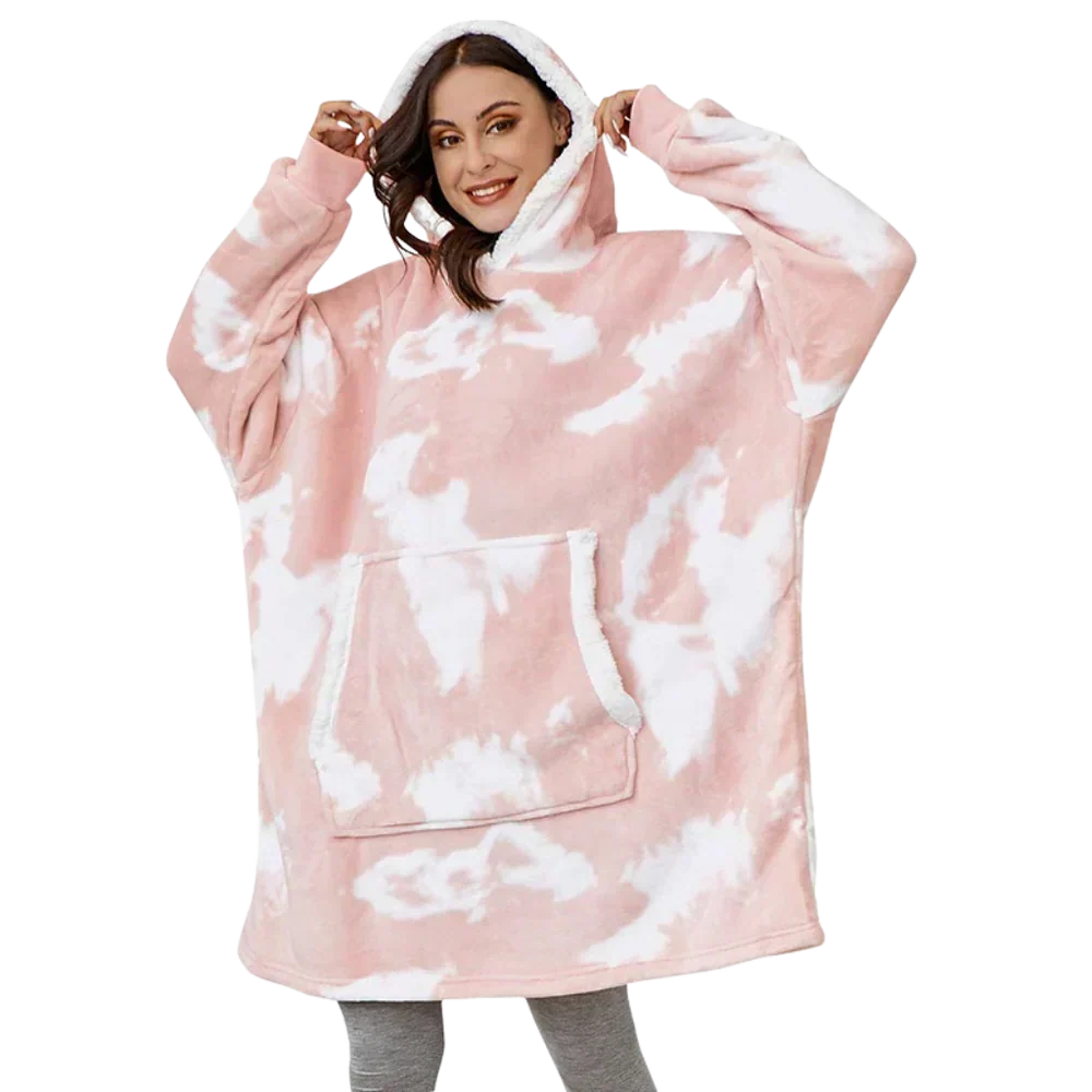 Ruime capuchon van de comfortabele dekenhoodie
