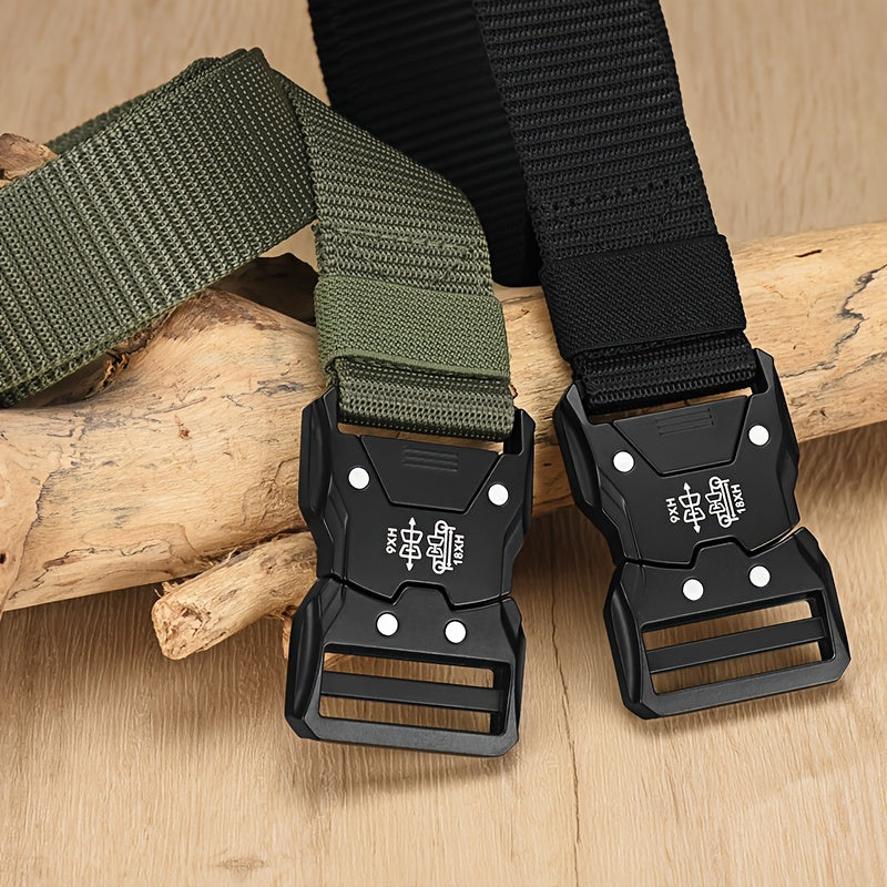 Duurzame Unisex Tactische Nylon Riem voor Buiten- en Dagelijks Gebruik