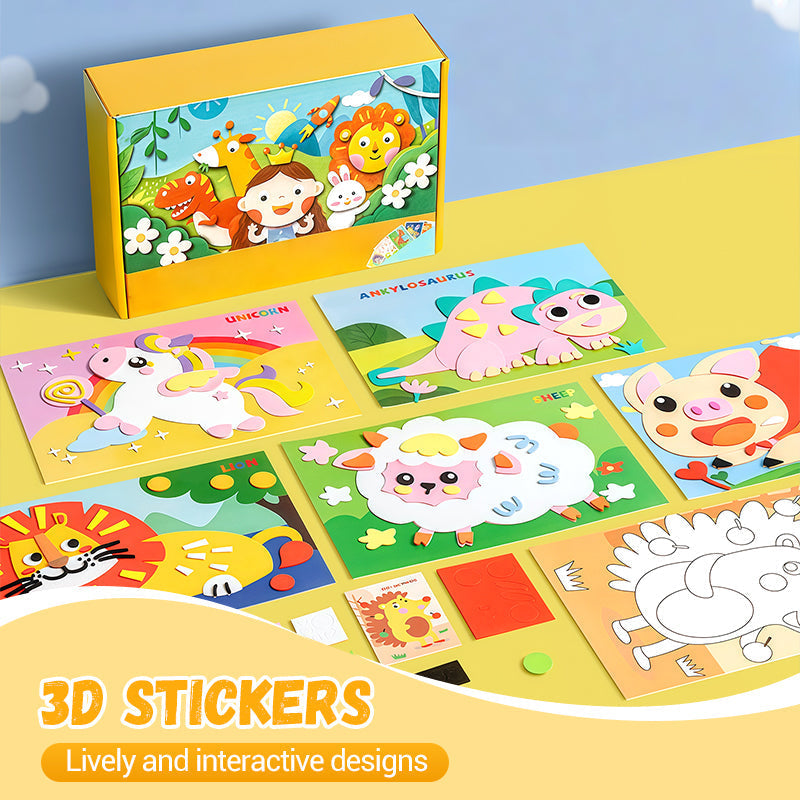 Doe-het-zelf 3D EVA Stickerset Creatief Knutselpakket voor Kinderen