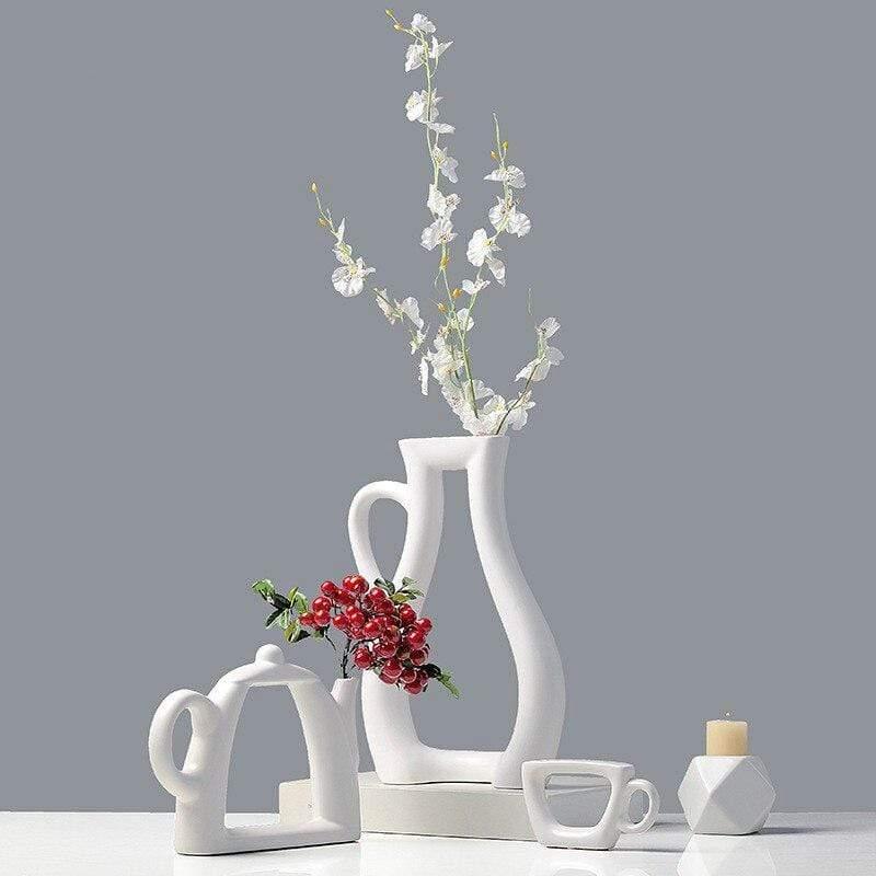 Elegante keramische Lola vazen voor moderne huisdecoratie