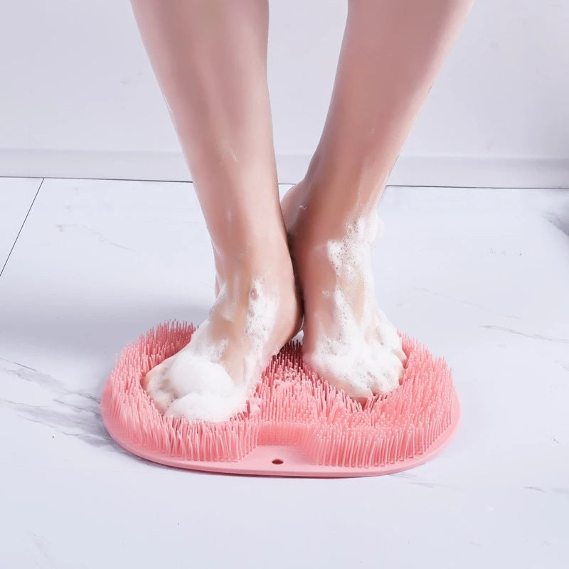 Dubbeltextuur exfoliërende voet- en rugdouche-scrubpad