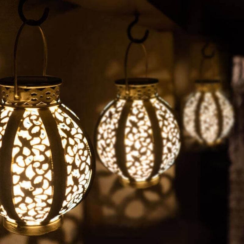 IronLuminae™ - Solar LED Iron Art Hallow Lantern Light [last day sale]
