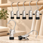 Kledingclips voor hangers met rubberen antislip grip