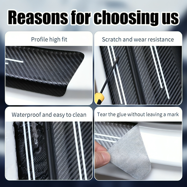 2+2 FREE | StepSafe - Carbon Fiber Door Protection Sticker [Last Day of Sale] 
