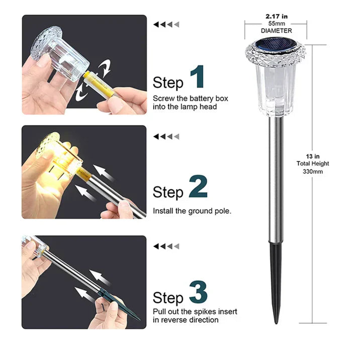 Buy one and get one free | Solaris - Solar garden lamp for outdoor use [Last day of sale]