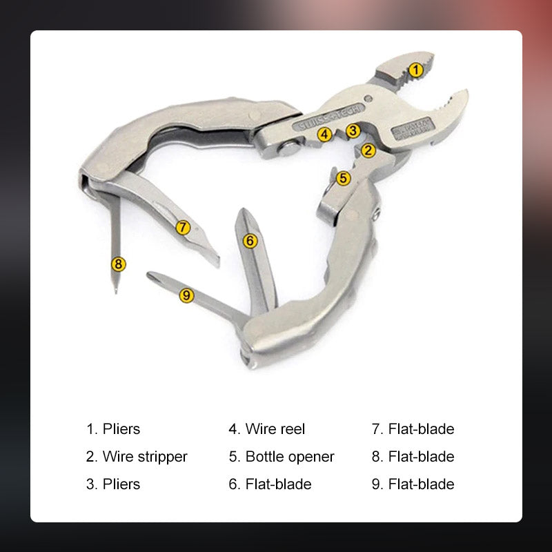 FixTool - The compact 9-in-1 multi-tool for every situation!