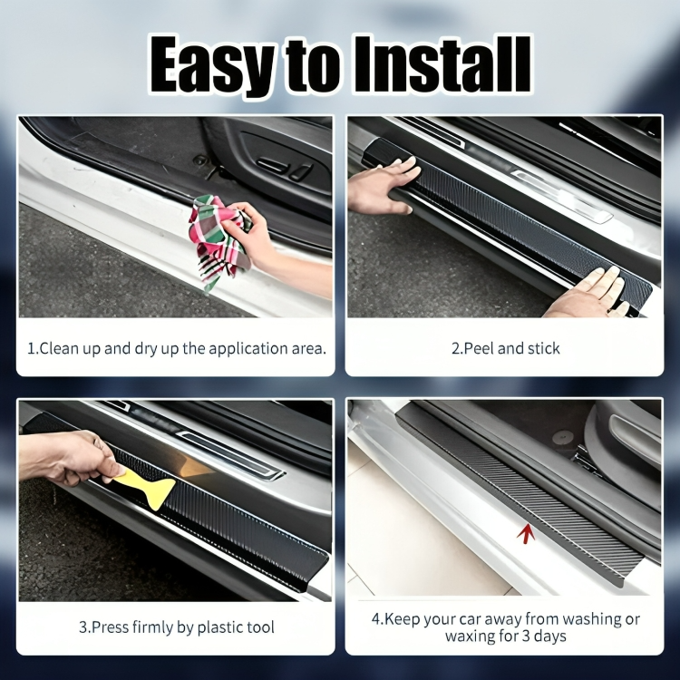 2+2 FREE | StepSafe - Carbon Fiber Door Protection Sticker [Last Day of Sale] 