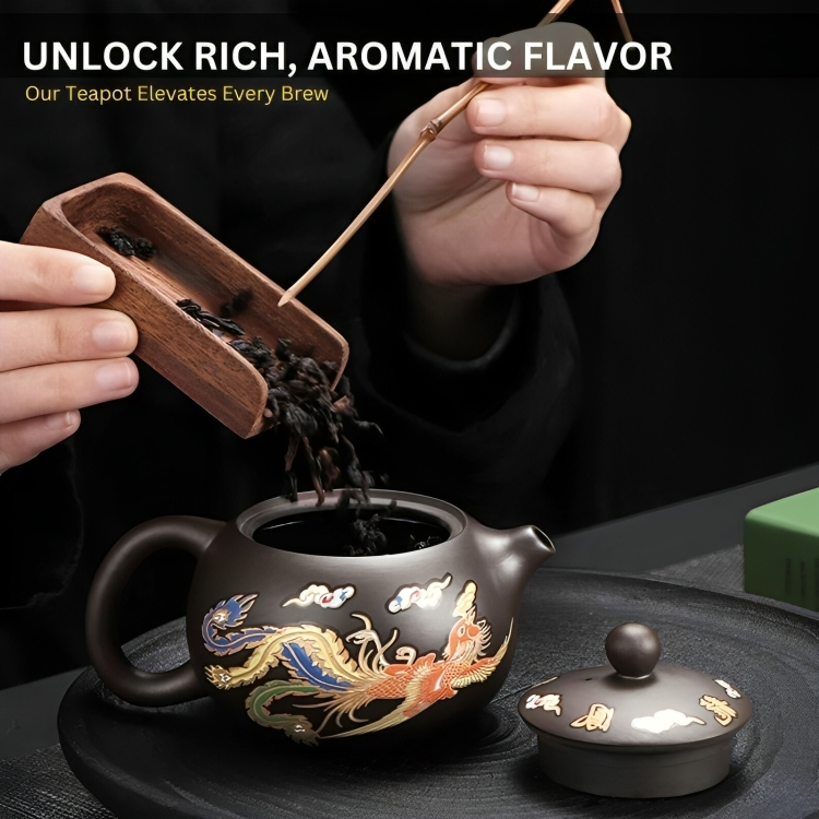50% OFF | MythBrew - Dragon and Phoenix Color-Changing Teapot [Last Day Sale]
