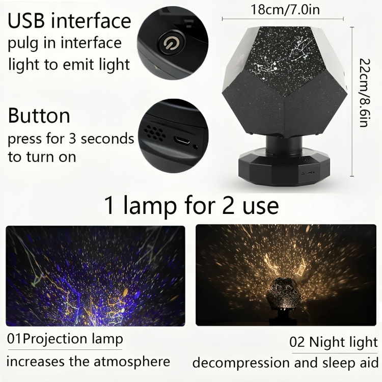 50% OFF | LumiGalaxy - Starry Sky Galaxy Projector 
