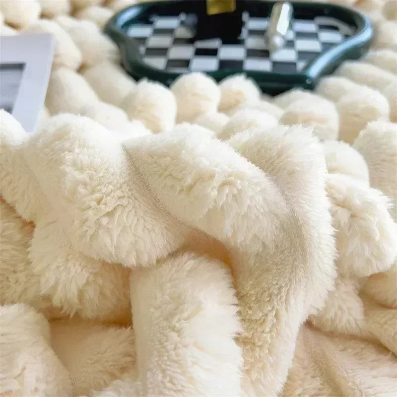 HareHaven - Cozy autumn/winter rabbit plush blanket [Last day sale] 