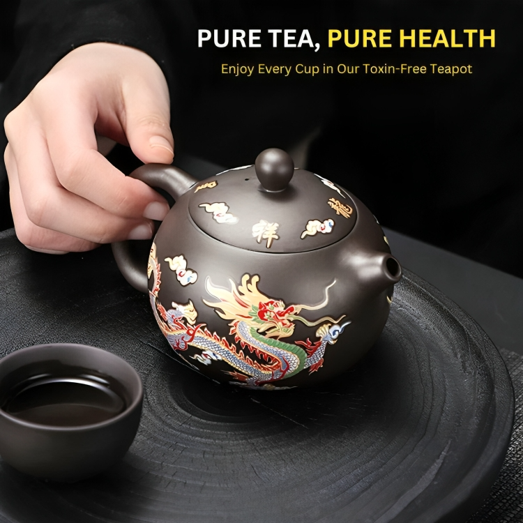 50% OFF | MythBrew - Dragon and Phoenix Color-Changing Teapot [Last Day Sale]