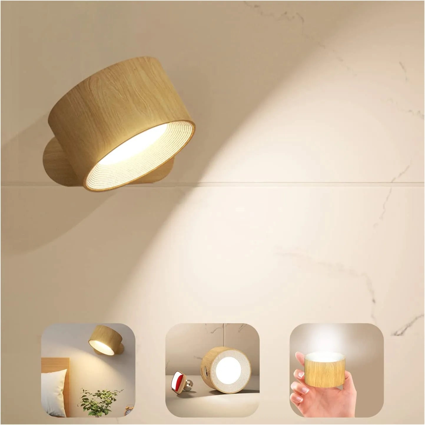 Buy 1+1 FREE | WallBeam - Wireless rechargeable wall lamp [Last day sale]