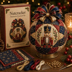 Onderdelen van een DIY set voor zelfgemaakte kerstballen