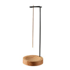 Wierookhouder | Handgemaakte houten basis & metalen houder | 9,1 × 25,3 cm