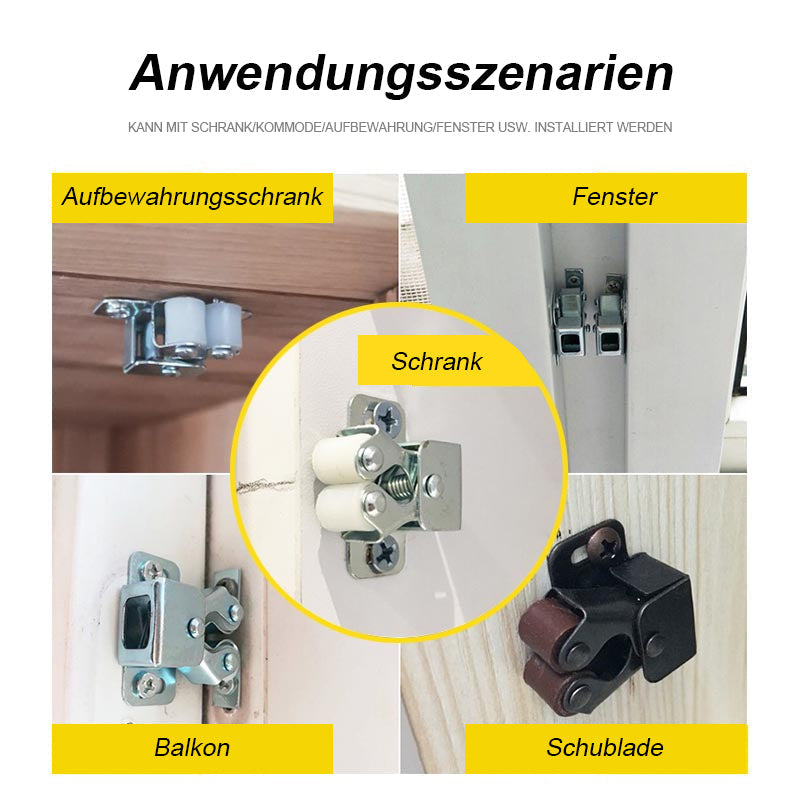 2+2 FREE | SteelSnap - Classic stainless steel cabinet door lock