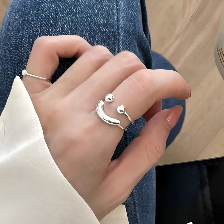 50% OFF | HappyRing™ - Adjustable Smiley Ring [Last Day Sale]