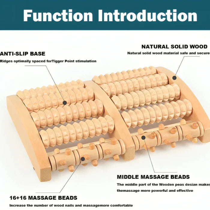 50% OFF | Foot Massager - Wooden Foot Roller [Last Day Sale]